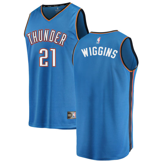 Aaron Wiggins Oklahoma City Thunder Fanatics Branded 2019/20 Fast Break Replica Jersey Blue - Icon Edition